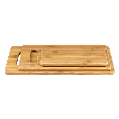 3-Piece Bamboo Cutting Board Set – Reversible Kitchen Boards for Chopping, Ch... - Picture 4 of 7