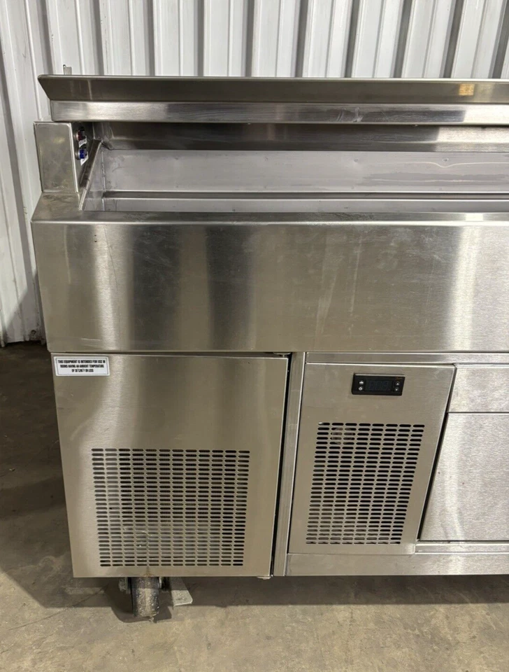 Mesa de preparación Randell FX-1-290 con un cajón refrigerador congelador base de chef 115 V enfría Foto 3 de 4