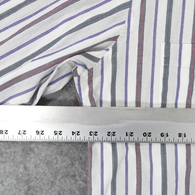 Yves Saint Laurent 長袖ポロシャツ グレー　紫 レトロアラベスク柄ジャガード半袖シャツ (MENS) | St ANDREWS