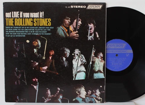 ROLLING STONES "Got Live If You Want It" LP (London PS 493, orig '66) VG++ 1A/1A