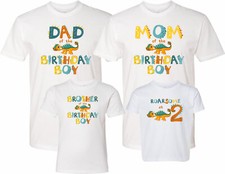 Roarsome at 2 Dinosaur T-Shirt 2nd Birthday Shirt Family Birthday Tshirts