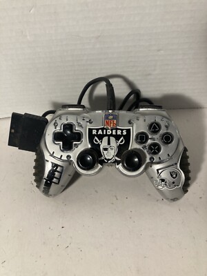Playstation Madcatz NFL Wired PS2 Controller Raiders Tested