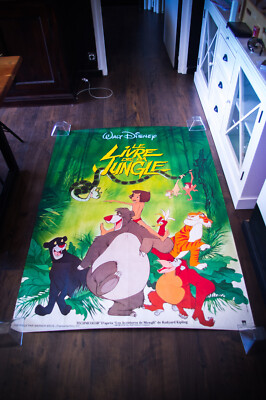 THE JUNGLE BOOK Walt Disney French Rolled Vintage Movie Poster Original R1984