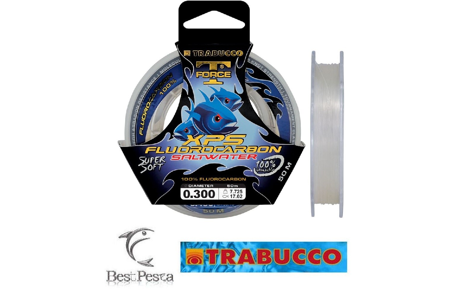 Filo da Pesca - TRABUCCO XPS FLUOROCARBON SALTWATER 50mt - 0,37