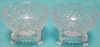 1969 FOSTORIA Master Salt Cellars DISTRIBUTED BY AVON