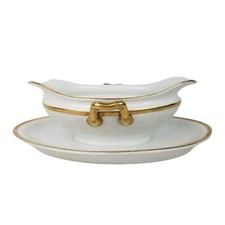Vntg TURIN Bavaria Gravy Boat Under Plate Identical to Baronial Paul Muller