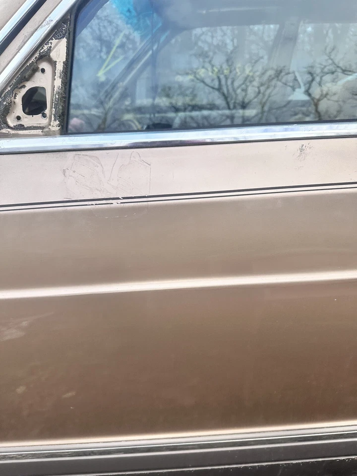 86-91 Mercedes W126 420SEL Driver Door Assembly Beige 👍 OEM Foto 4 de 4