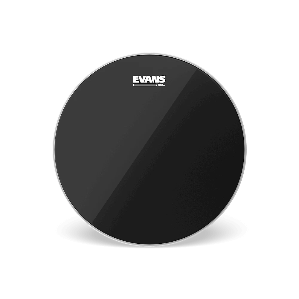 Evans black 2024 drum heads