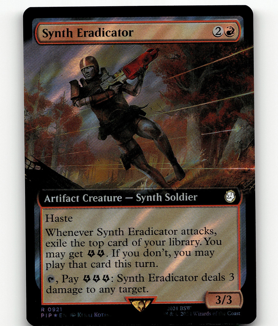 MTG Synth Eradicator (Extended Art) (Surge Foil) - Universes Beyond: Fallout