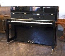 New, Feurich Model 115 upright piano. 5 Year Warranty | BESBRODE PIANOS
