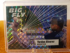Yordan Alvarez 2021 Panini Mosaic Baseball Big Fly Green Mosaic Prizm 