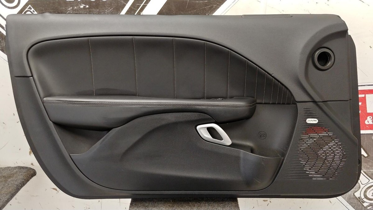 2015-2019 Dodge Challenger OEM Left Driver Door Trim Panel Black