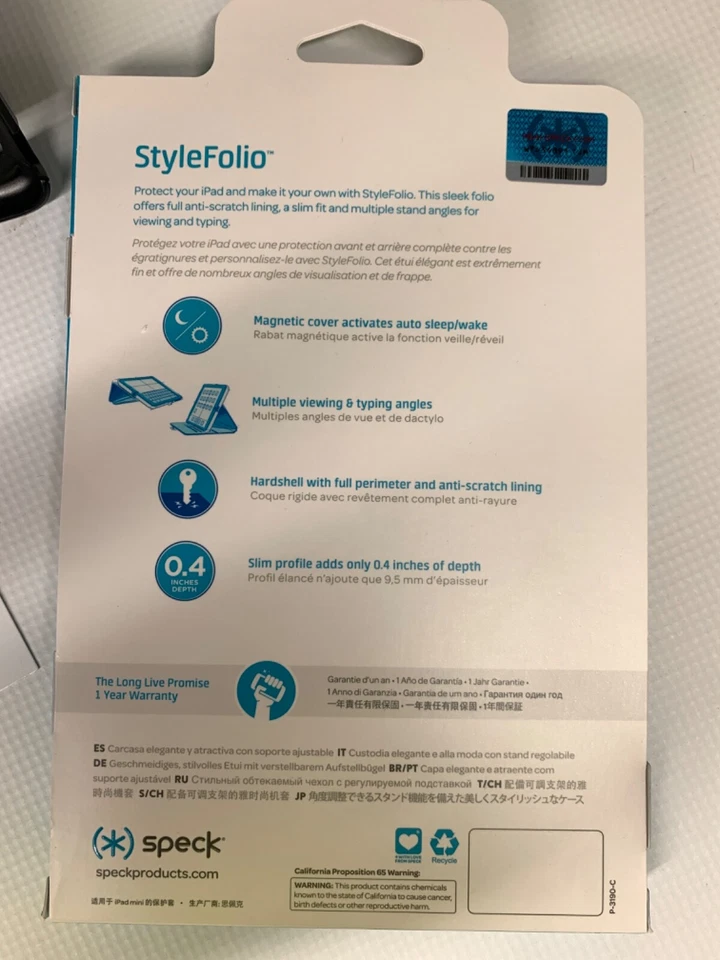 Speck StyleFolio Black for All iPad Mini (Mini, Mini 2, Mini 3) BLACK - Image 3 of 3