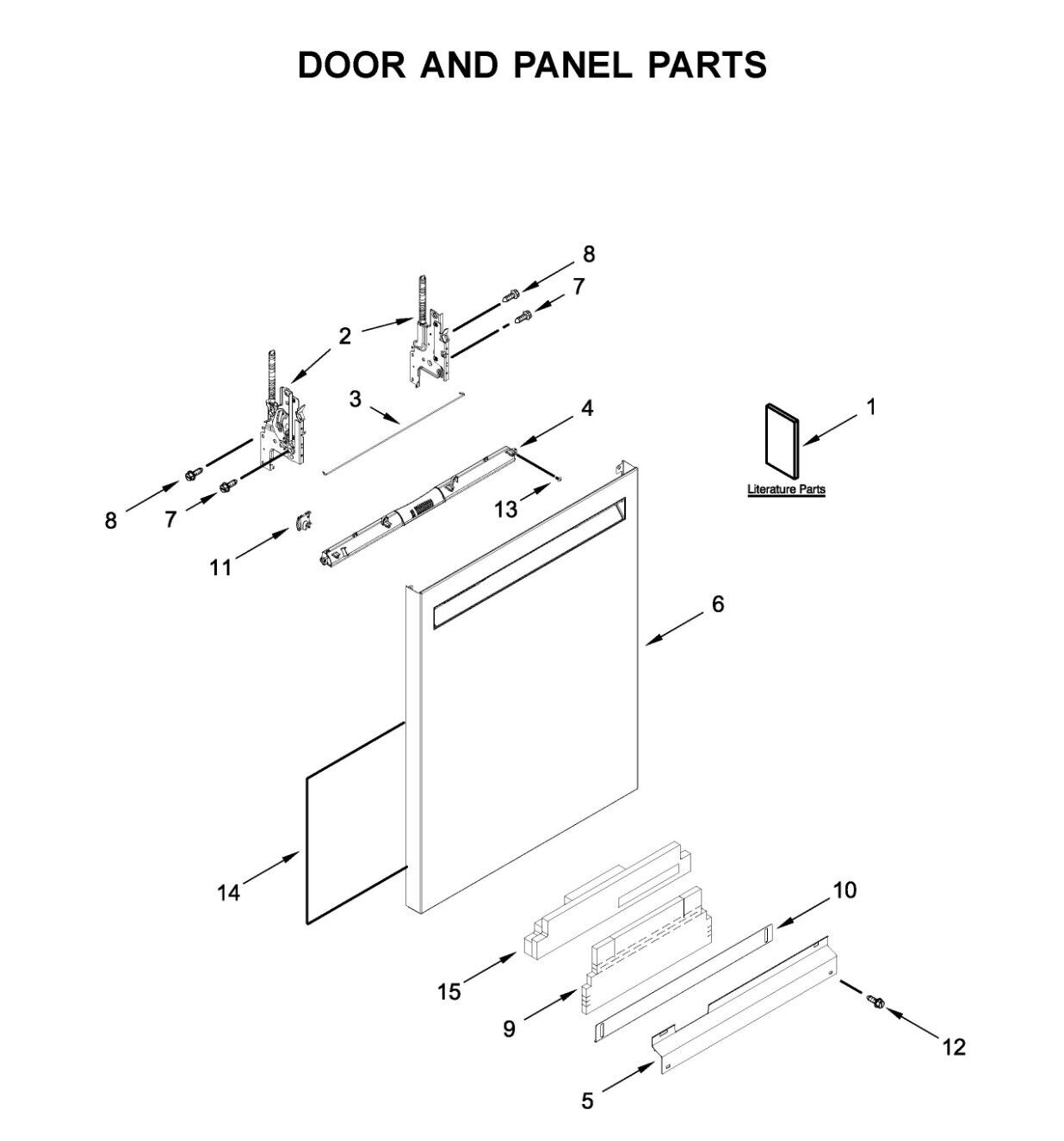 NEW Stainless JENNAIR Dishwasher Outer Door Panel W11505444 SHIPS FAST