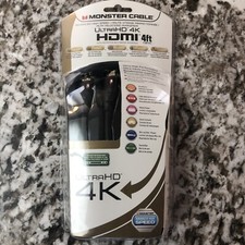 MONSTER UltraHD 4K HDMI Cable 4' 122938-00 High Speed TV Cord NEW SEALED