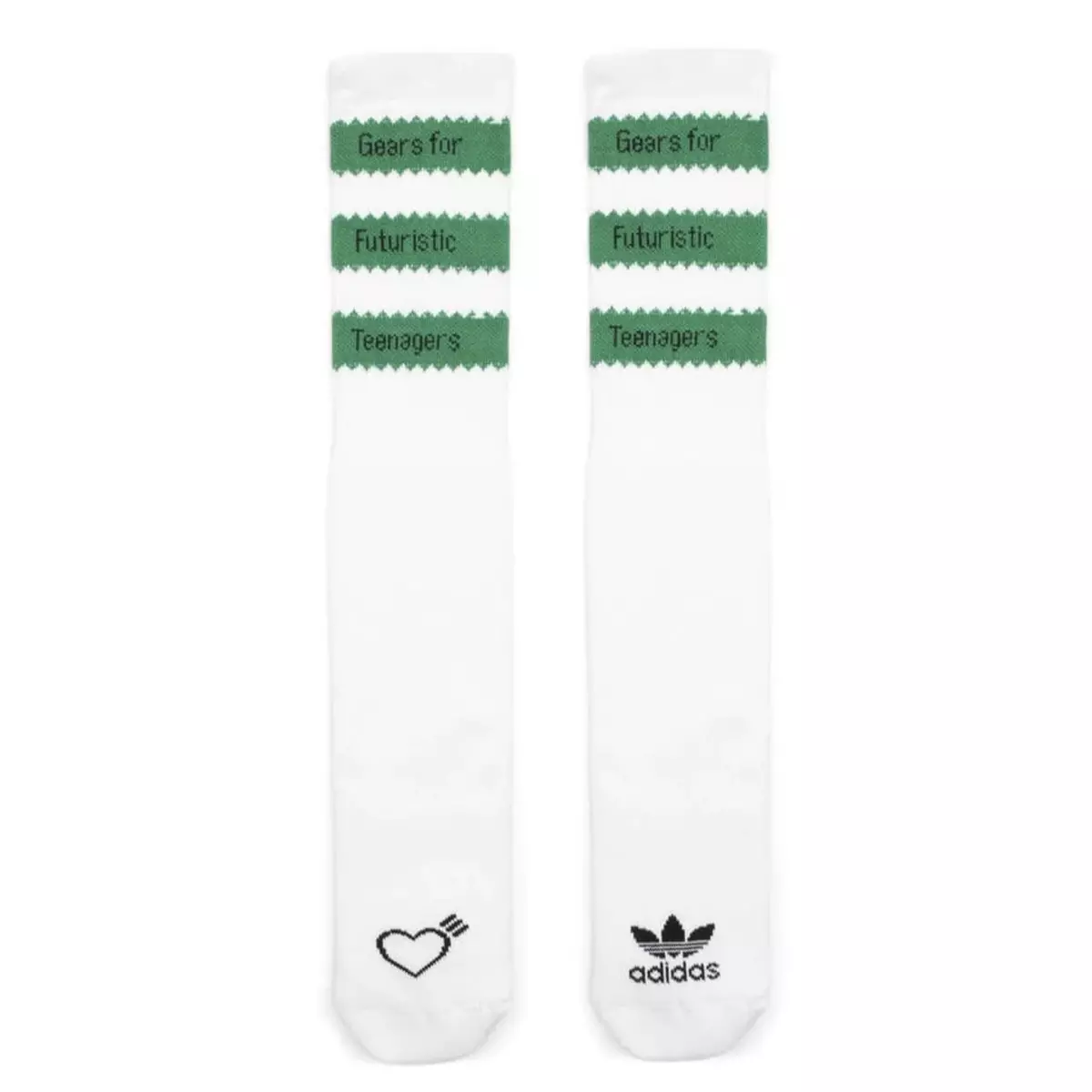 Adidas Originals x Human Made by Nigo Crew Striped Socks White