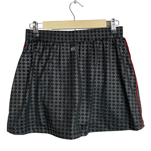 Tail Golf Black Raised Silver Geometric Dot Design Red Piping Size M Skirt Skort - Picture 4 of 7