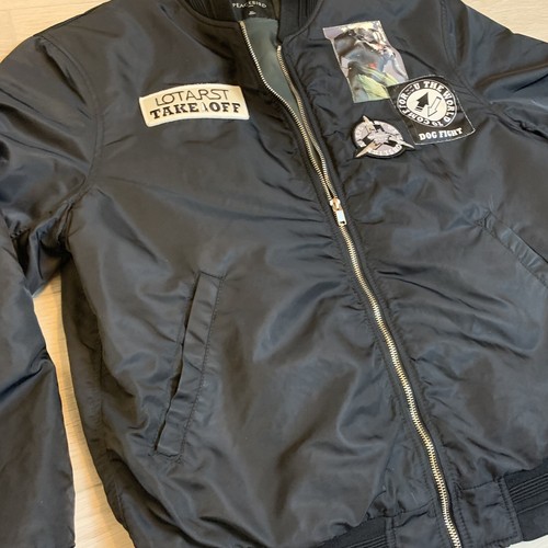 Punk Rock Peacebird Bomber Jacket With Patches Street Wear XL *SUPER RARE - Picture 6 of 12