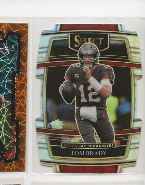 2021 Panini Select Tom Brady Die Cut SILVER Prizm Card #1 Concourse Buccaneers!