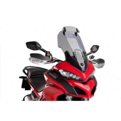PUIG TOURING FAIRING-VISOR FOR DUCATI MULTISTRADA 950 S 19-23 LIGHT SMOKE