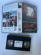 The Freshman Marlon Brando Matthew Broderick  RARE VHS Video Big Case Ex Rental