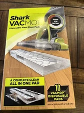 Z Shark Disposable Hard Floor Vacuum and Mop Pad 10 Count VACMOP Refill, Sealed