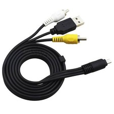AV Audio VIDEO TV Cable USB Charger Cord For Vivitar ViviCam 8300 8300S Camera