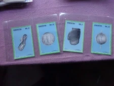SPORTETTES - POSTCARD SIZED CARDS ADVERTISING SPORTS EQUIPMENT x 4 CARDS GD/VG