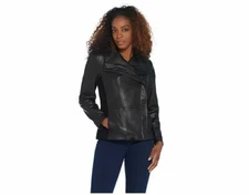 H by Halston Women's Leather Jacket