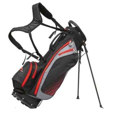 Longridge Super Lite Golf Stand Bag Black Red Lightweight 4 Way Divider 6 Pocket
