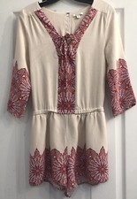 $278 Ella Moss Resortcore Old Money Coastal Luxury Ceramic Caprice Print Size S