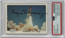 1991 SPACE SHOTS GENE EUGENE KRANZ SIGNED CARD PSA DNA COA AUTOGRAPH NASA STS