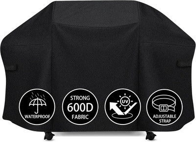 67'' BBQ Grill Cover for Weber Summit 400 Gas Grills, 600D Heavy Duty, Waterproof