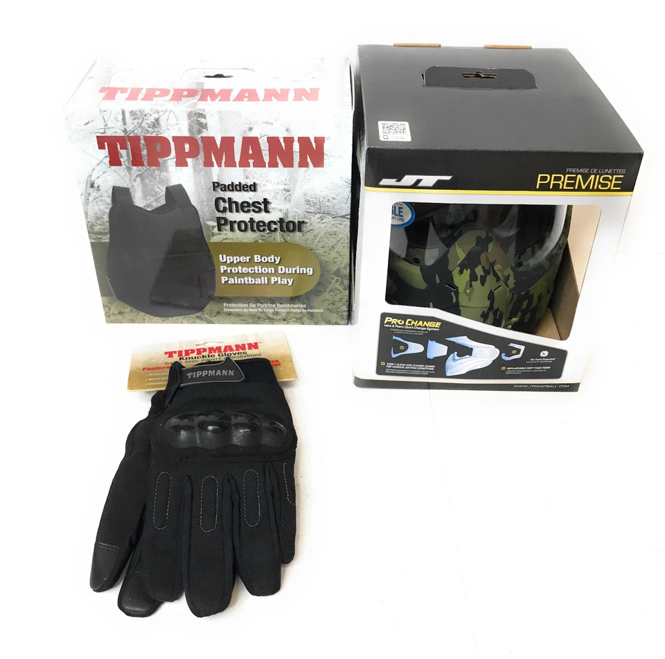 Tippmann Stormer 彩弹标记场套装 - 护目镜面膜,护目镜,更多! — 第 4/4 张图片