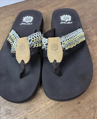 Yellow Box flip flops 7.5 | eBay