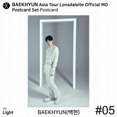 EXO Baekhyun 2024 Asia Tour Lonsdaleite Official MD Postcard KPOP