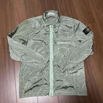 Stone Island Nylon Jacket M Green Metallic Near Mint