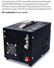 PCP Air Compressor,Built-in Power Converter,Portable 4500Psi/30Mpa,... Fast Ship