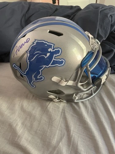 Jameson Williams Full Size Speed Flex Helmet Signed with Beckett Authentication