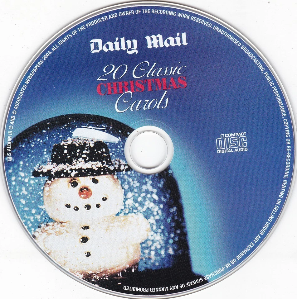 20 CLASSIC CHRISTMAS CAROLS ( DAILY MAIL Newspaper CD ) - Bild 3 von 3