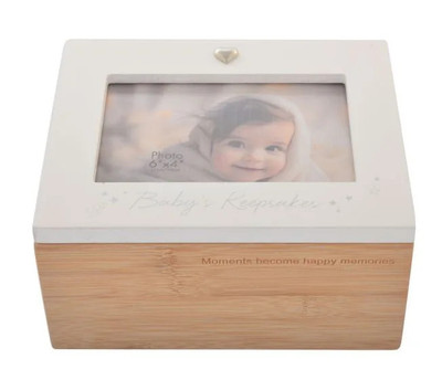 Baby Keepsake Box First Tooth Hair Curl Photo Memory Storage