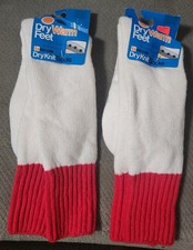 New Vintage 2 Pair 20" Ballston Orlon Thermal Dry Knit Socks Mens Fits 10-13 USA