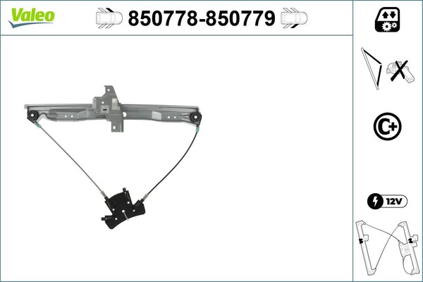 Neu - Valeo 850778 Fensterheber FüR Peugeot-image