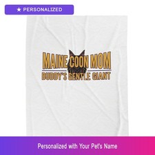 Coperta personalizzata Maine Coon gatto amante degli animali domestici nome personalizzato proprietario cane