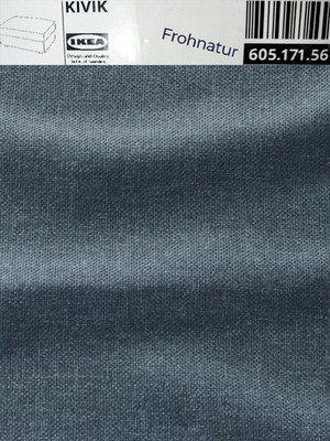 Ikea KIVIK Bezug für Hocker mit Aufbewahrung Gunnared blau 605.171.56 NEU