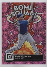2022 Panini Donruss Bomb Squad Pink Fireworks Pete Alonso #BS-7 18t1