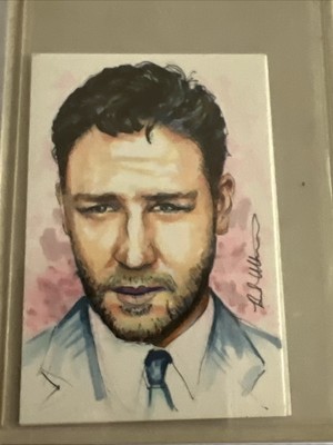 RUSSELL CROW BELLISSIMO KEEPSAKE EDITION ORIGINAL ART SKETCH CARD RARE 1/1 INSRT