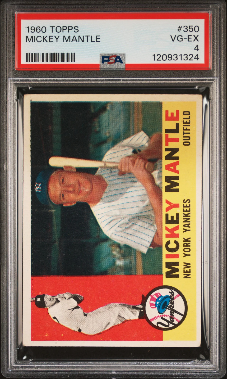 1960 Topps Mickey Mantle #350 PSA 4