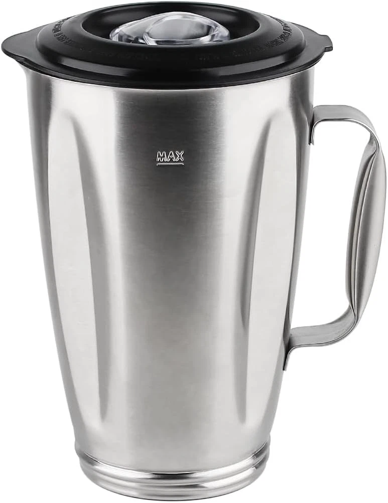 Premium Stainless Steel Jar with Lid Compatible with Oster Pro 1200 Blender