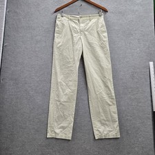 Polo Ralph Lauren Boys Pants 18 Beige Embroidered Chino Twill Button 29" Inseam